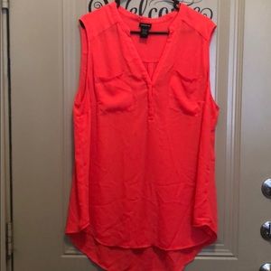 Torrid dressy top sleeveless.